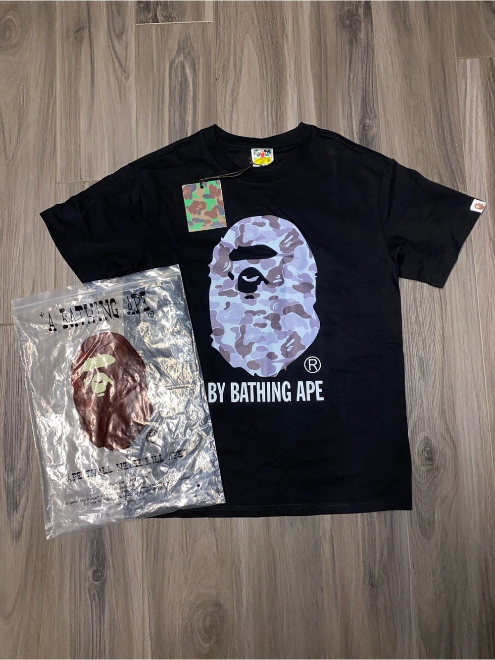 Bape Black T-Shirt - Ready To Ship (Size M) Brand New